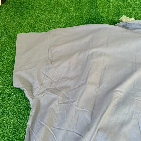 King Size Utility Polo Shirt Gray Chest Pockets Short Sleeve Big & Tall 6XL NEW - Picture 12 of 13